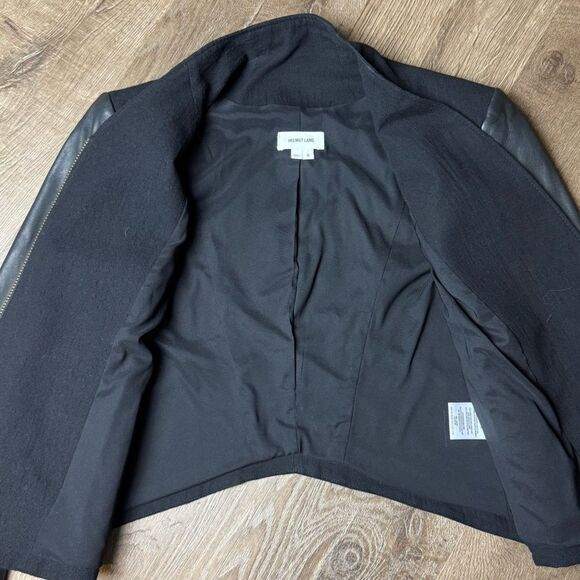 Helmut Lang | Lamb Leather and Wool Eon Biker Jacket - Picture 11 of 12